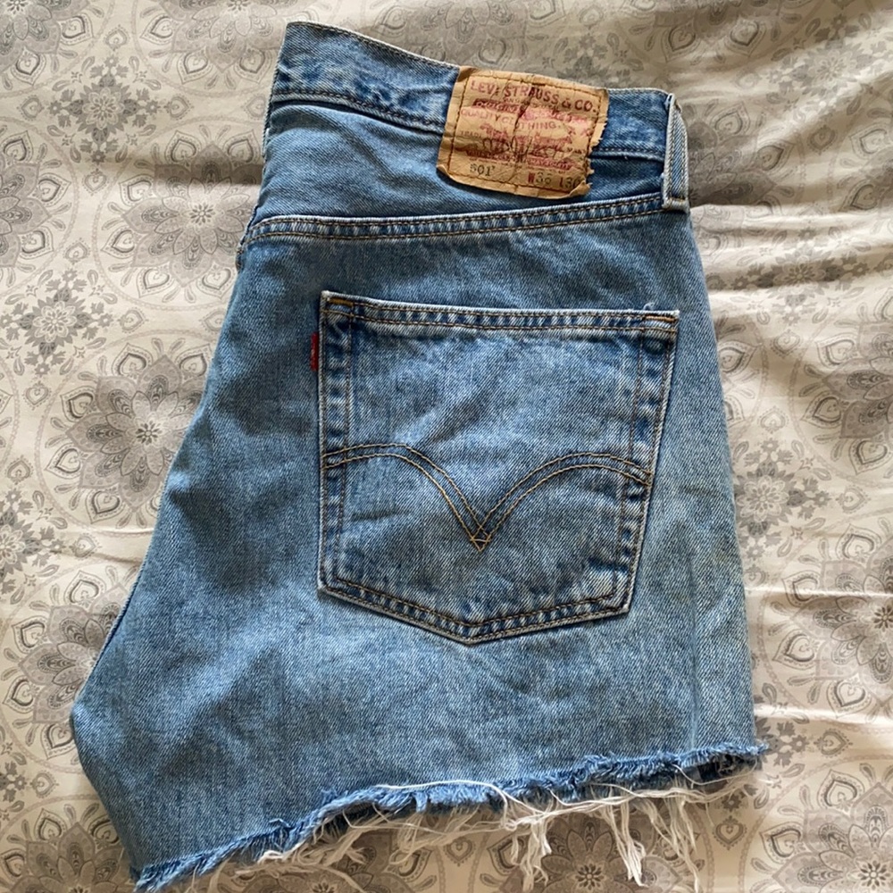 Levi’s custom denim shorts